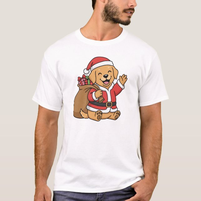 Camiseta Santa Paws Is Coming to Town Dog Christmas Hoodie (Frente)