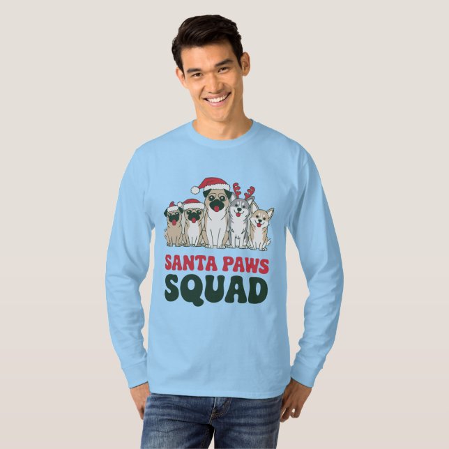 Camiseta Santa Paws Squad Tee (Frente Completa)