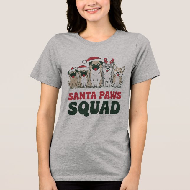 Camiseta Santa Paws Squad Tee (Frente)