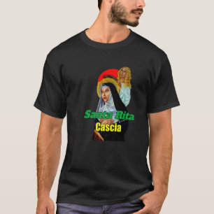 Camiseta Santa Rita de Cássia Oração Católica Santa Padroei
