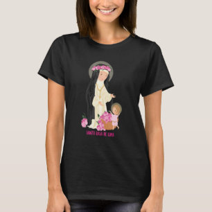 Camiseta Santa Rosa De Lima Santos Católicos Vintage Padroe