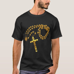 Camiseta Santa Rosária Miçangas Religião Católica Fé Mama M