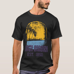 Camiseta Santa Rra Califórnia Retro Surfista Vintage Praia