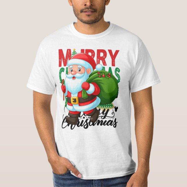 Camiseta Santa’s Christmas Delivery Crew (Frente)
