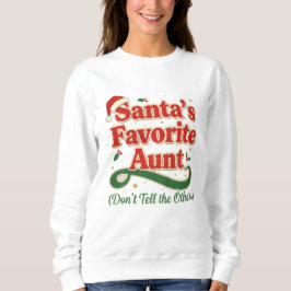 Camiseta Santa’s Favorite Aunt Christmas Shirt – Funny 