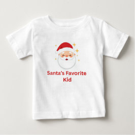Camiseta Santa’s Favorite Kid Cute Christmas Design for Kid