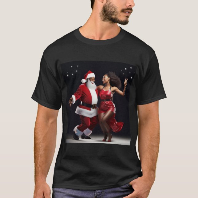 Camiseta Santa’s Holiday Dance Party (Frente)