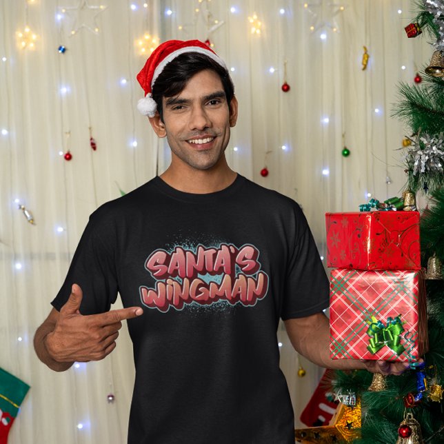 Camiseta Santa’s Wingman Funny Christmas – Holiday Party (Criador carregado)