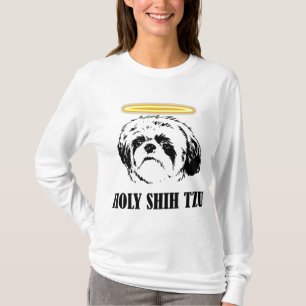 Camiseta Santa Shih Tzu - Cão-De-Pé-Pet-Pet-Lover