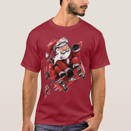Camiseta Santa Skateboarding
