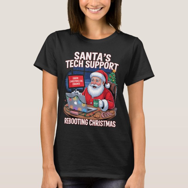 Camiseta Santa Tech s Support Rebooting Vibes (Frente)
