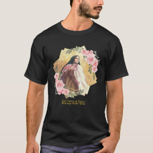 Camiseta Santa Teresa de Lisieux Católica Santa Inspiradora