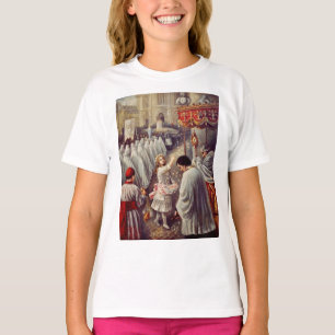Camiseta Santa Teresinha Lançando Rosas Corpus Domini Arte 