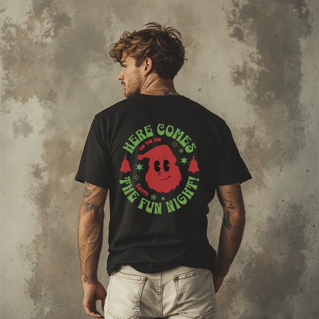 Camiseta Santa the fun night Funny, Mean Guy Noël Christmas (Criador carregado)