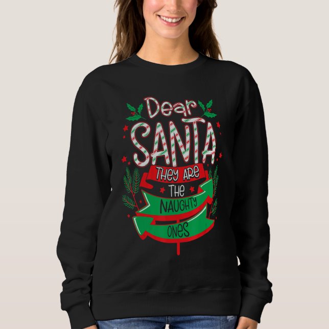 Camiseta Santa They Are the Naughty Ones (Frente)