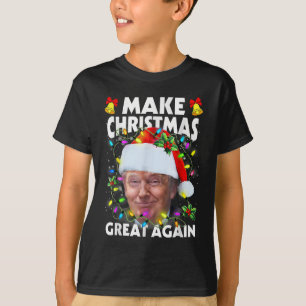 Camiseta Santa Trump Faça O Natal Grande Novamente Feio Xma