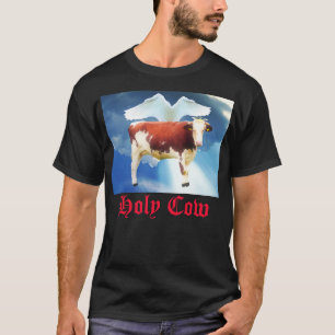 Camiseta Santa Vaca Engraçada Memória de Piada Hilariante I
