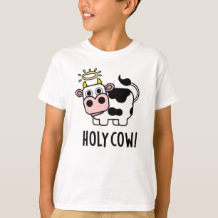 Camiseta Santa Vaca Engraçado Santo Animal Pun