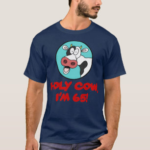 Camiseta Santa Vaca Im 65 Engraçado 65. Aniversário Farmer
