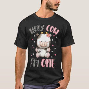 Camiseta Santa vaca, sou um primeiro aniversario animal Faz