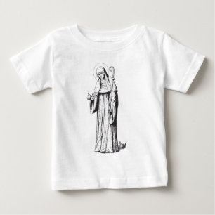 Camiseta Santa Walpurga missionária anglo-saxã medieval
