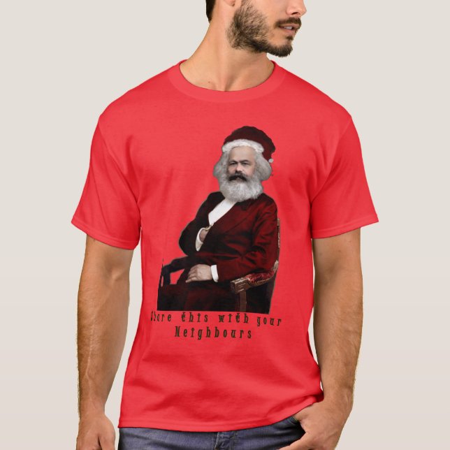 Camiseta SantaKarl MarXmas (Frente)