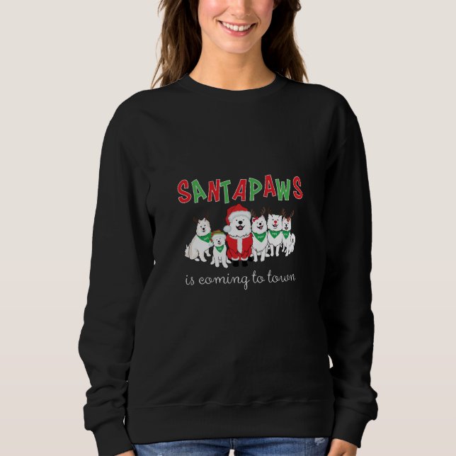 Camiseta Santapaws está chegando à cidade (Frente)