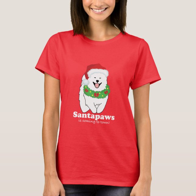 Camiseta santapaws vem para a cidade (Frente)