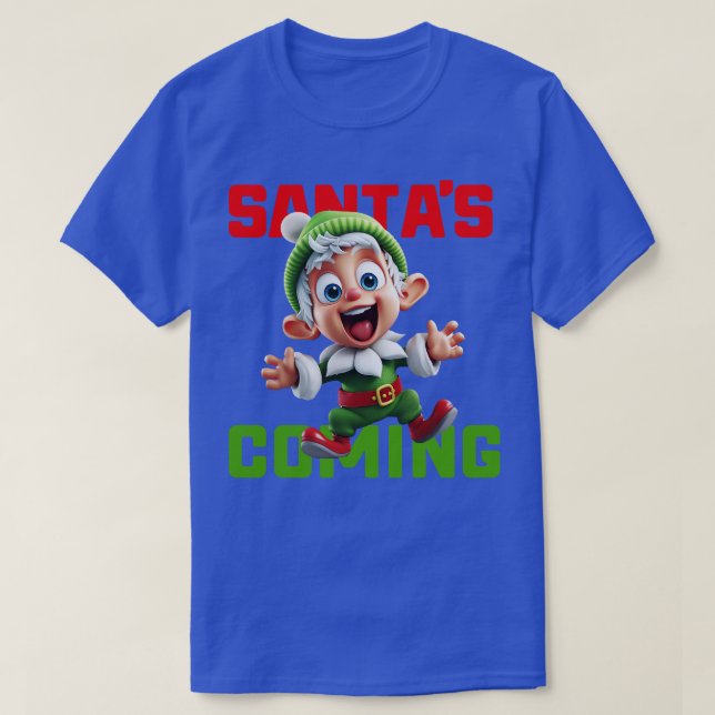Camiseta Santas Coming (Frente do Design)