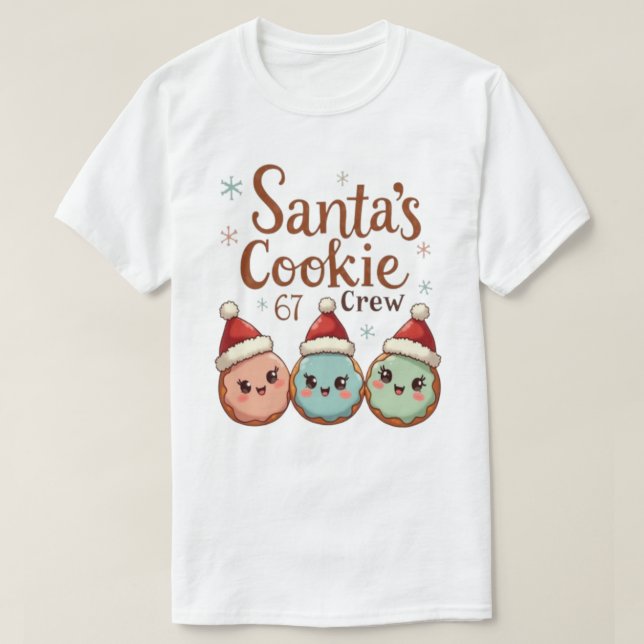 Camiseta Santa's Cookie 67 Crew (Frente do Design)