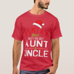 Camiseta Santas Excelente, mas tenho tia Tio Feliz Christma<br><div class="desc">Excelente De Santas,  Mas Tenho Tia Tio Feliz Dia de Natal. Excelente Incrível,  Engraçado,  Souvenir Presente,  Casal de roupas da família para mãe,  pai,  irmão,  irmã,  esposa,  marido,  filho,  filha,  pop,  mãe,  pai,  avô,  avó tia tio dela,  senhoras.</div>