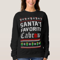Santas Favorita Cabrona México Cactus Skull Ugly C