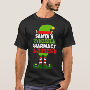 Camiseta Santas Favorita Pharmacy Technician Christmas Vaca