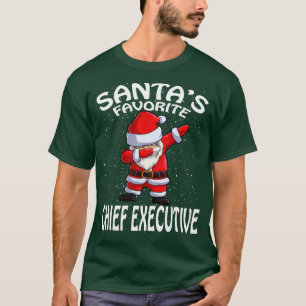 Camiseta Santas Favoritas Chefe do Executivo Natal