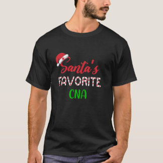 Camiseta Santas Favoritas CNA Engraçado Natal