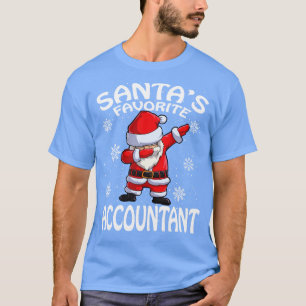 Camiseta Santas Favoritas Contabilista Natal 1