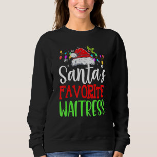 Camiseta Santas Favoritas Garçonete Natal Santa Hat
