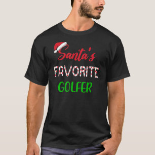 Camiseta Santas Favoritas Golfer Funny Golf Christmas