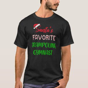 Camiseta Santas Favoritas Gymnast Trampoline Chr