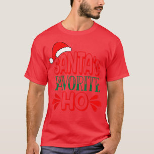 Camiseta Santas Favoritas Ho Christmas Santas Favoritas Ho