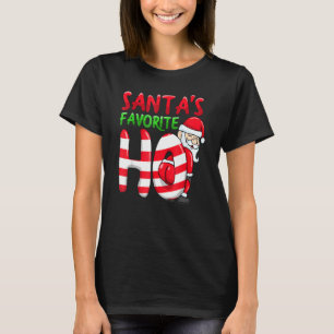 Camiseta Santas Favoritas Ho Papais noeis Favoritas Ho Engr