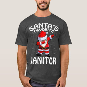 Camiseta Santas Favoritas Janitor Natal