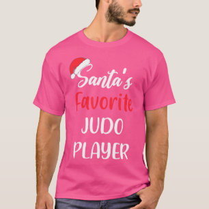 Camiseta Santas Favoritas Judo Player de Natal Judo Engraça