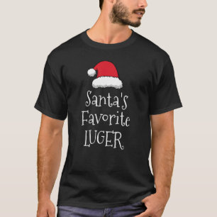 Camiseta Santas Favoritas Luger Christmas Luge