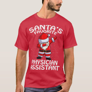 Camiseta Santas Favoritas Médico Assistente de Natal