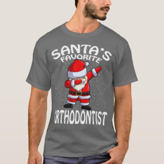 Camiseta Santas Favoritas Ortodontista Natal