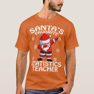 Camiseta Santas Favoritas Professor de Estatísticas no Nata
