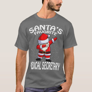 Camiseta Santas Favoritas Secretário Médico Natal