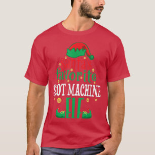 Camiseta Santas Favoritas Slot Machine Elf Matchin