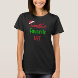 Camiseta Santas Favoritas Vet Christmas Pajama Xmas<br><div class="desc">Santas Favoritas Vet Christmas Pajama Xmas</div>